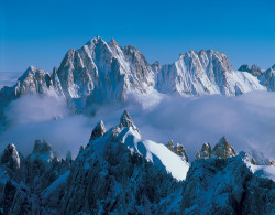 Aiguille du Plan, Aiguille Verte e Les Droites, Gruppo del Monte Bianco, Francia