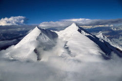 Tukuche Peak (6.920 m) from Dhaulagiri (8.167 m), Nepal