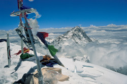 Il Makalu (8.463 m) dalla vetta dell'Everest (8.848 m), Nepal