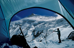 La Cima Est del Manaslu (7.992 m) dal Nike Col (5.500 m), Nepal