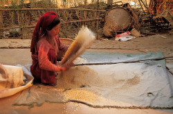 Woman in Tumlingtar, Nepal