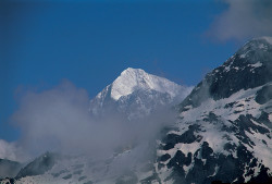 Makalu (8.463 m) as seen from Shipton-La area, Nepal