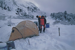 Durante l'avvicinamento al Makalu (8.463 m), Himalaya, Nepal