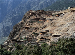 Village along the Karakorum Highway, Pakistan